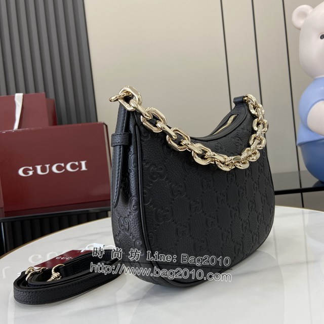 Gucci專櫃古馳最新款Emblem系列小號肩背包鏈條斜挎包 jh2067型號：815409